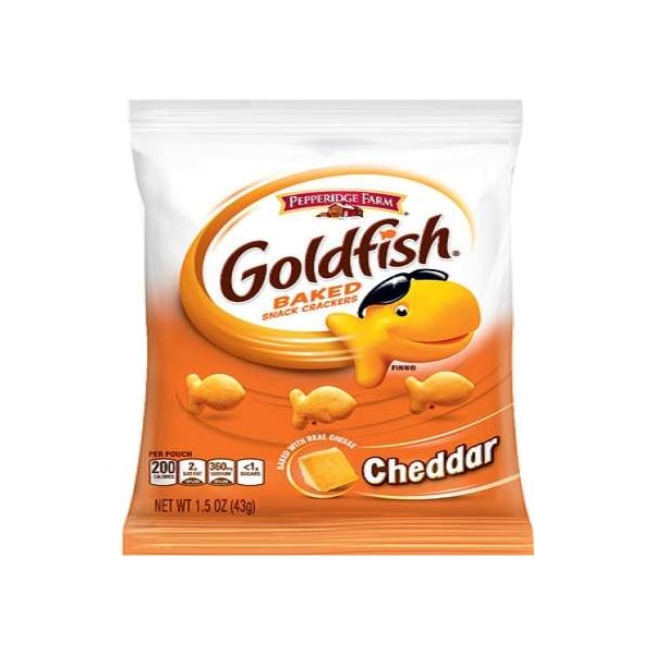 Pepperidge Farms Cheddar Cheese Goldfish 1.5 oz. Bag, PK72 000013539 - main